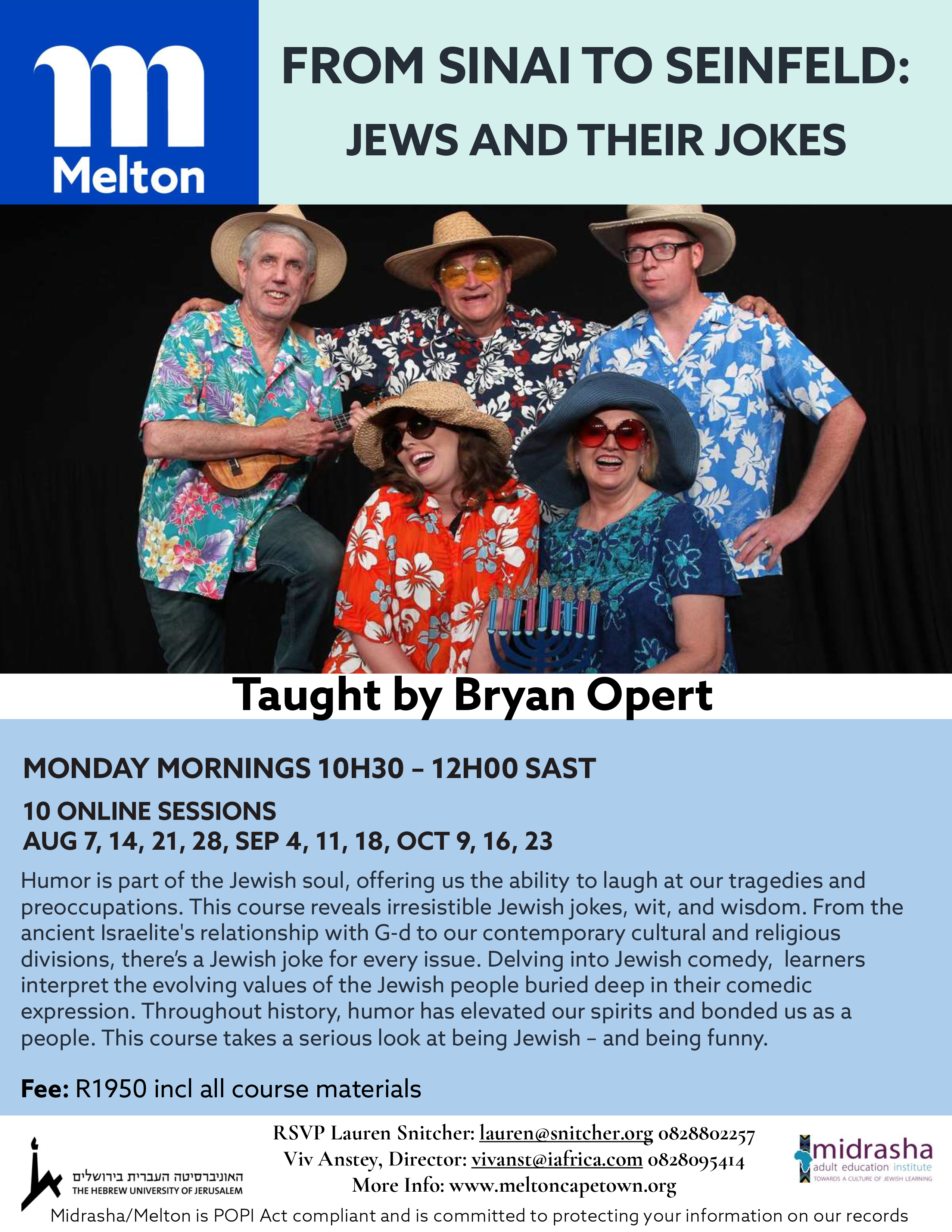 From Sinai to Seinfeld Flyer 2023